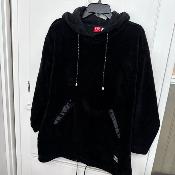 Liz&Co Womens M Fuzzy Pullover Hood Pockets - Picture 1 of 9